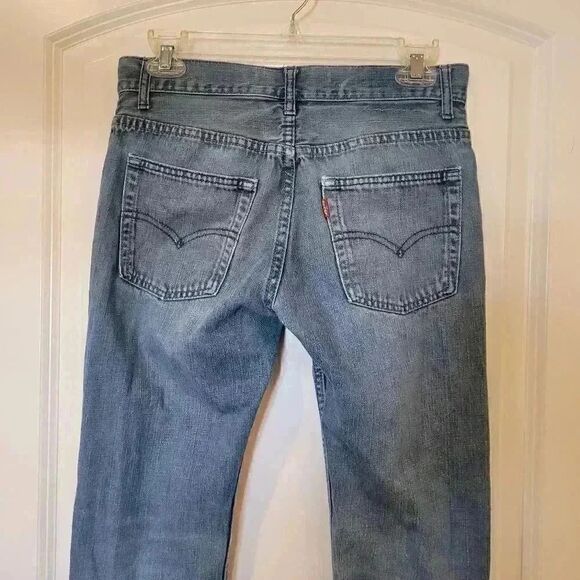 Levi's 511 Girl's Blue Cotton Medium Wash Slim Denim Jeans - Picture 8 of 9